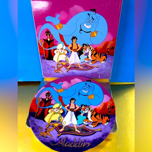 Walt Disney 1992 Aladdin Ltd Numbered Commemorative Porcelain Plate Japan 9.25” - Picture 1 of 16